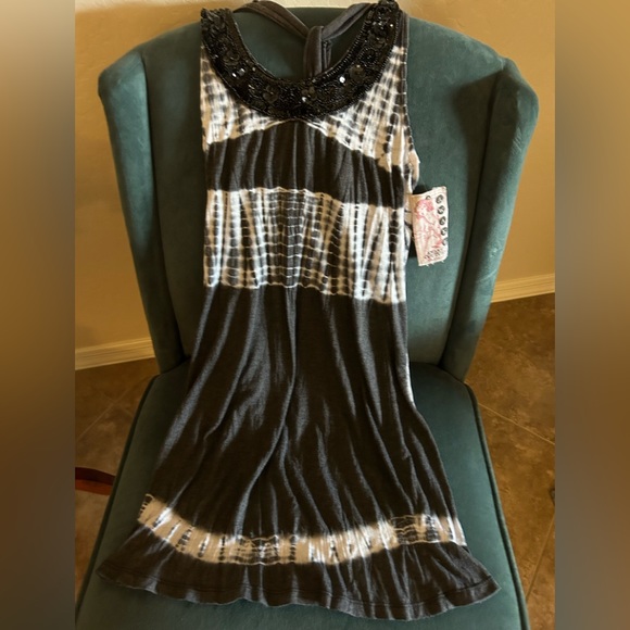 🎅🏻 UNIQUE AWAKE COUTURE LOS ANGELES TIE-DYED COVERUP DRESS NWT MED. - Picture 1 of 12